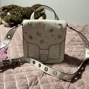 Rebecca Minkoff White Moon and Star Studded Crossbody